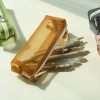 【 Factory Direct Supply 】 Transparent colored pen case, fresh and artistic stationery storage bag, cylindrical zipper portable makeup bag Application Scenario
